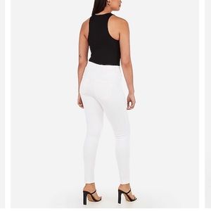 Express Perfect Curves High Wasted White Legging